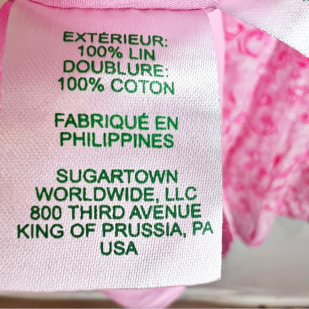 Lilly Pulitzer Linen Calina Midi Dress Size 6 Pink NWT - Picture 14 of 16